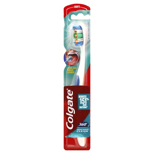 Image for Colgate Toothbrush, 360 Degrees, Whole Mouth Clean, Soft,1ea from AJ Pharmacy/Convenience Store