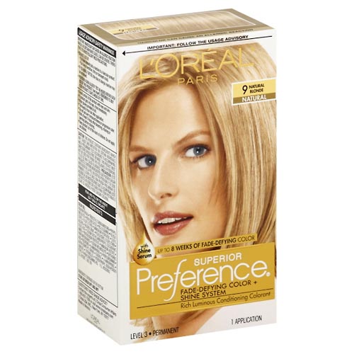 Image for Superior Preference Permanent Haircolor, Natural, 9 Natural Blonde,1ea from AJ Pharmacy/Convenience Store
