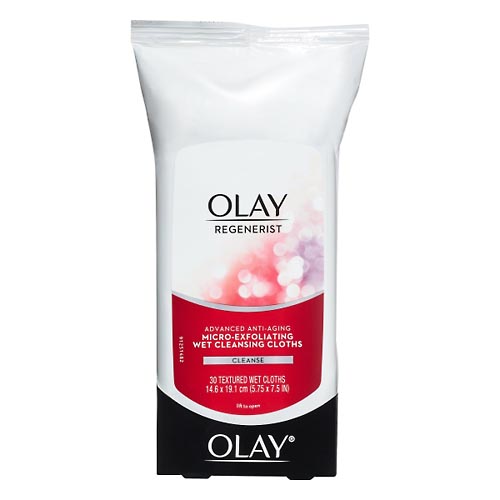 Image for Olay Cleansing Cloths, Wet, Micro-Exfoliating,30ea from AJ Pharmacy/Convenience Store