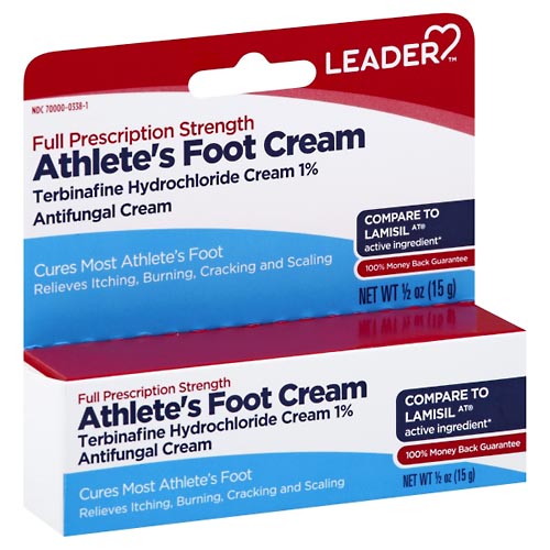 Image for Leader Athlete's Foot Cream, Full Prescription Strength,0.5oz from AJ Pharmacy/Convenience Store