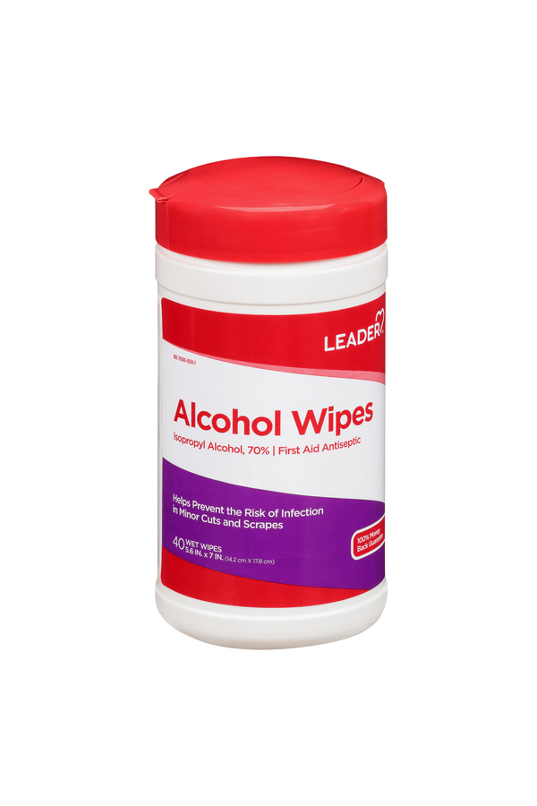 Image for Leader Alcohol Wipes,40ea from AJ Pharmacy/Convenience Store