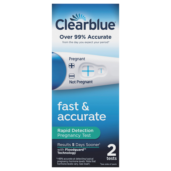 Image for Clearblue Pregnancy Test, Rapid Detection,2ea from AJ Pharmacy/Convenience Store
