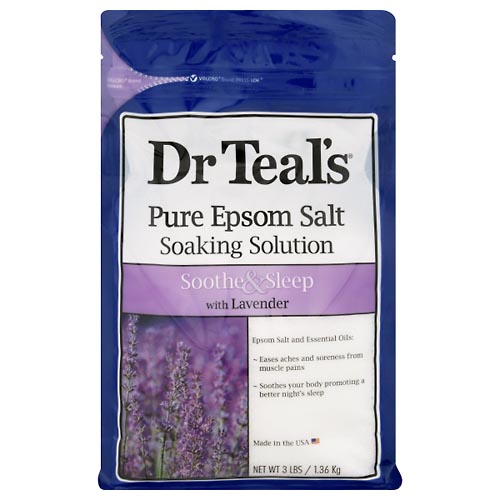 Image for Dr Teals Pure Epsom Salt, Soothe & Sleep,3lb from AJ Pharmacy/Convenience Store