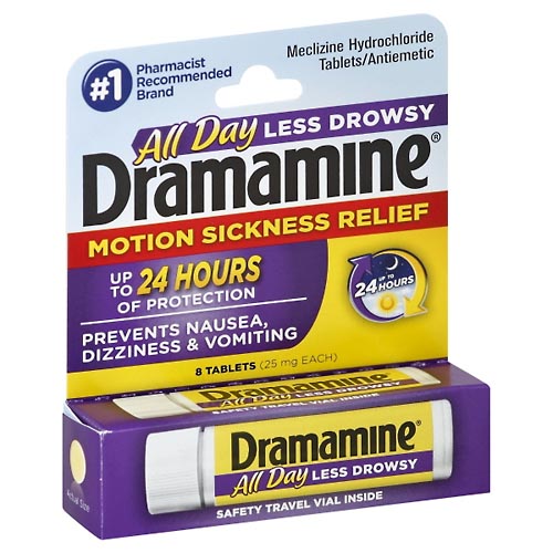 Image for Dramamine Motion Sickness Relief, 25 mg, Tablets,8ea from AJ Pharmacy/Convenience Store